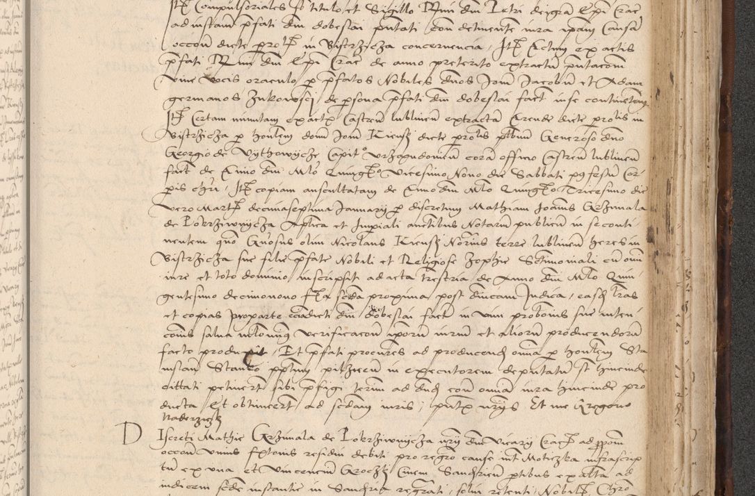 Zdjęcie nr 827 dla obiektu archiwalnego: INRI. Acta actorum, obligacionum et sentenciarum tam interlocutoriarum quam diffinitivarum coram reverendo patre ac egregio viro domino Jacobo Erciss[o]wski decretorum doctorem, canonico et officiali generali Cracoviensi ad annum Domini 1528, indicionem primam, pontificatus sanctissimi in Christo patris et domini domini Clementis divina probidendcia pape seprtimi, annum quintum, per Stanislaum de Mordi legalem consistorii notarium omine felici inchoantur