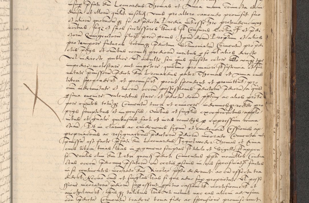Zdjęcie nr 825 dla obiektu archiwalnego: INRI. Acta actorum, obligacionum et sentenciarum tam interlocutoriarum quam diffinitivarum coram reverendo patre ac egregio viro domino Jacobo Erciss[o]wski decretorum doctorem, canonico et officiali generali Cracoviensi ad annum Domini 1528, indicionem primam, pontificatus sanctissimi in Christo patris et domini domini Clementis divina probidendcia pape seprtimi, annum quintum, per Stanislaum de Mordi legalem consistorii notarium omine felici inchoantur