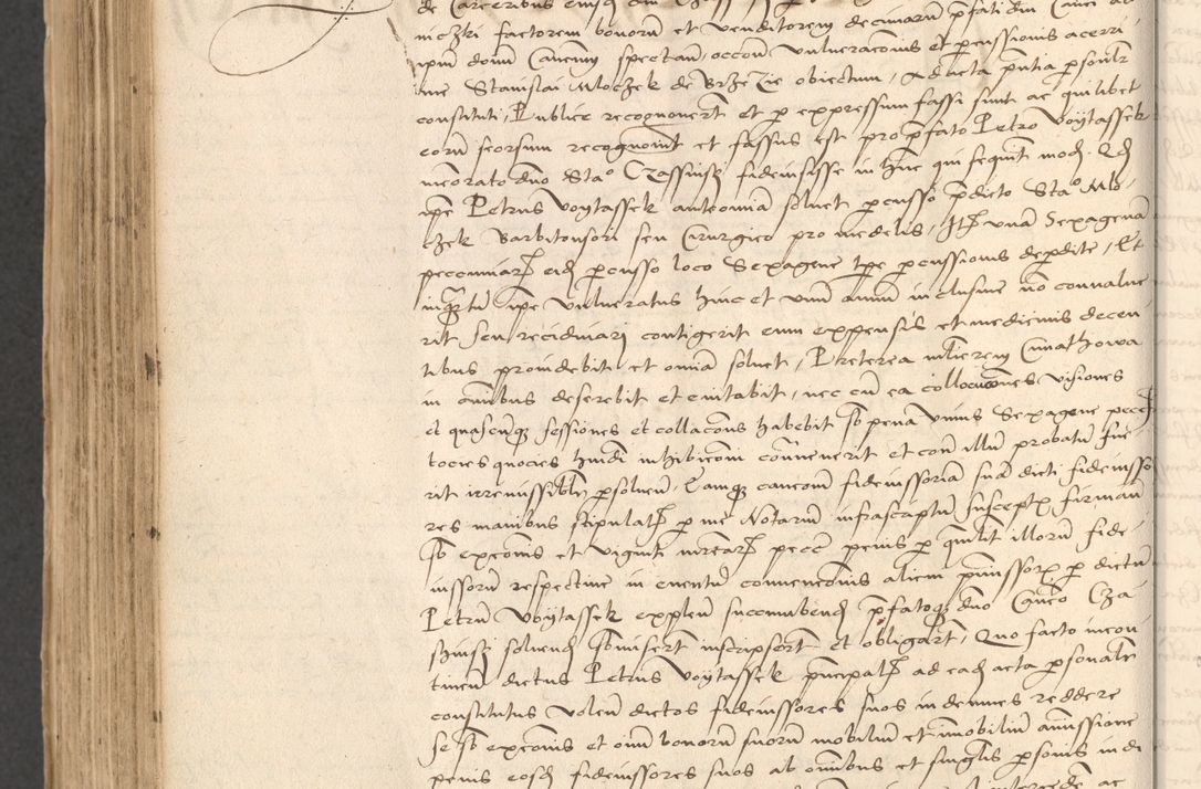 Zdjęcie nr 818 dla obiektu archiwalnego: INRI. Acta actorum, obligacionum et sentenciarum tam interlocutoriarum quam diffinitivarum coram reverendo patre ac egregio viro domino Jacobo Erciss[o]wski decretorum doctorem, canonico et officiali generali Cracoviensi ad annum Domini 1528, indicionem primam, pontificatus sanctissimi in Christo patris et domini domini Clementis divina probidendcia pape seprtimi, annum quintum, per Stanislaum de Mordi legalem consistorii notarium omine felici inchoantur