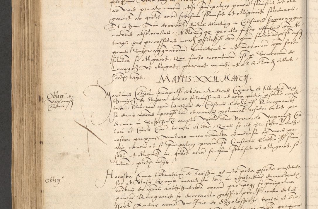 Zdjęcie nr 816 dla obiektu archiwalnego: INRI. Acta actorum, obligacionum et sentenciarum tam interlocutoriarum quam diffinitivarum coram reverendo patre ac egregio viro domino Jacobo Erciss[o]wski decretorum doctorem, canonico et officiali generali Cracoviensi ad annum Domini 1528, indicionem primam, pontificatus sanctissimi in Christo patris et domini domini Clementis divina probidendcia pape seprtimi, annum quintum, per Stanislaum de Mordi legalem consistorii notarium omine felici inchoantur