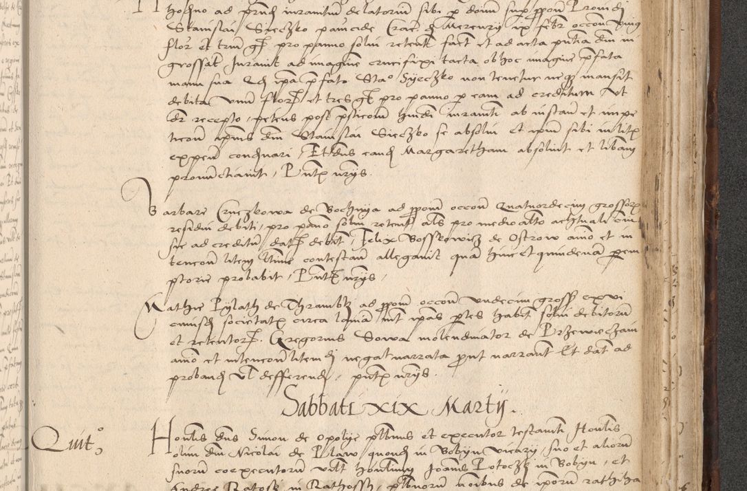 Zdjęcie nr 811 dla obiektu archiwalnego: INRI. Acta actorum, obligacionum et sentenciarum tam interlocutoriarum quam diffinitivarum coram reverendo patre ac egregio viro domino Jacobo Erciss[o]wski decretorum doctorem, canonico et officiali generali Cracoviensi ad annum Domini 1528, indicionem primam, pontificatus sanctissimi in Christo patris et domini domini Clementis divina probidendcia pape seprtimi, annum quintum, per Stanislaum de Mordi legalem consistorii notarium omine felici inchoantur