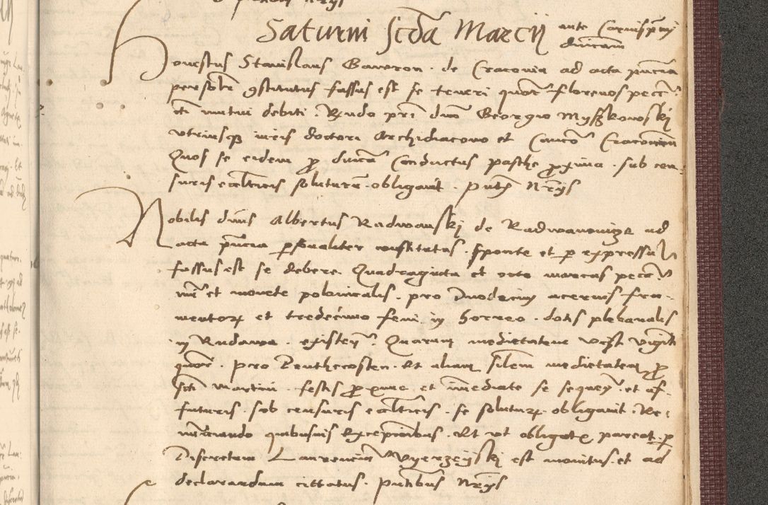 Zdjęcie nr 1091 dla obiektu archiwalnego: Acta actorum, obligacionum sententiarumque tam interlocutoriarum quam diffinitivarum coram reverendo domino Thoma Roschnowsky canonico et officiali Cracoviensi generali ad annum Domini 1534, indicione septima, pontificatus sanctissimi in Christo patris domini et domini Clementis pape septimi, anno ipsius undecimo vel alias, ut dicitur vacante sede apostolica feliciter continuantur