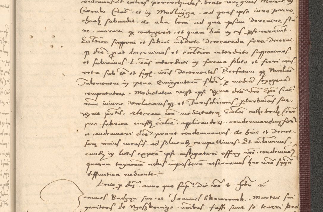 Zdjęcie nr 1085 dla obiektu archiwalnego: Acta actorum, obligacionum sententiarumque tam interlocutoriarum quam diffinitivarum coram reverendo domino Thoma Roschnowsky canonico et officiali Cracoviensi generali ad annum Domini 1534, indicione septima, pontificatus sanctissimi in Christo patris domini et domini Clementis pape septimi, anno ipsius undecimo vel alias, ut dicitur vacante sede apostolica feliciter continuantur
