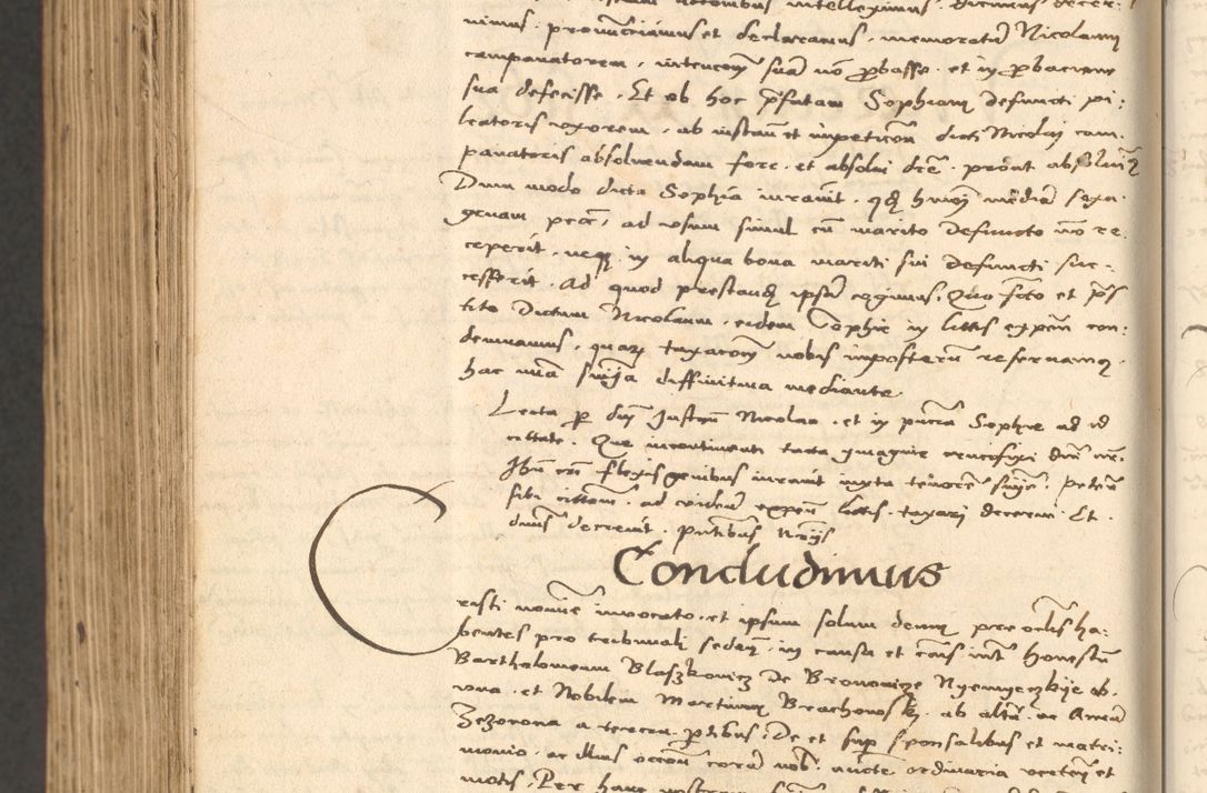 Zdjęcie nr 1082 dla obiektu archiwalnego: Acta actorum, obligacionum sententiarumque tam interlocutoriarum quam diffinitivarum coram reverendo domino Thoma Roschnowsky canonico et officiali Cracoviensi generali ad annum Domini 1534, indicione septima, pontificatus sanctissimi in Christo patris domini et domini Clementis pape septimi, anno ipsius undecimo vel alias, ut dicitur vacante sede apostolica feliciter continuantur