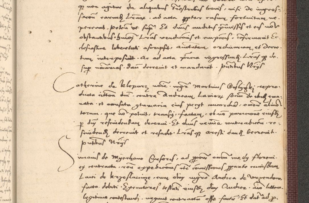 Zdjęcie nr 1077 dla obiektu archiwalnego: Acta actorum, obligacionum sententiarumque tam interlocutoriarum quam diffinitivarum coram reverendo domino Thoma Roschnowsky canonico et officiali Cracoviensi generali ad annum Domini 1534, indicione septima, pontificatus sanctissimi in Christo patris domini et domini Clementis pape septimi, anno ipsius undecimo vel alias, ut dicitur vacante sede apostolica feliciter continuantur