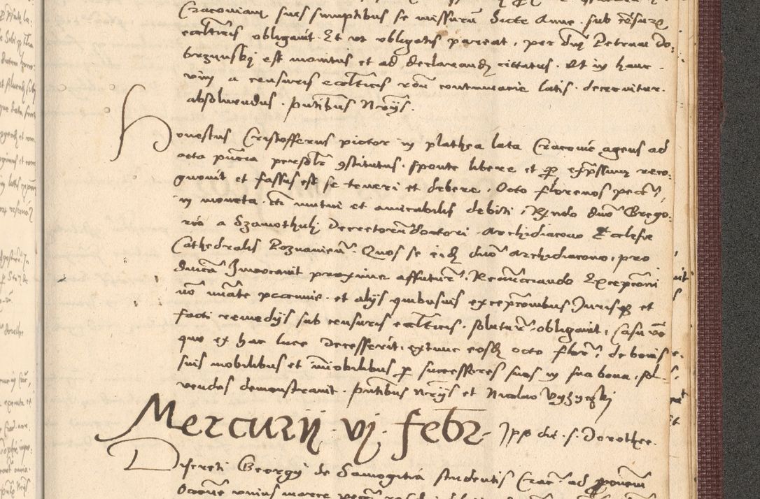 Zdjęcie nr 1073 dla obiektu archiwalnego: Acta actorum, obligacionum sententiarumque tam interlocutoriarum quam diffinitivarum coram reverendo domino Thoma Roschnowsky canonico et officiali Cracoviensi generali ad annum Domini 1534, indicione septima, pontificatus sanctissimi in Christo patris domini et domini Clementis pape septimi, anno ipsius undecimo vel alias, ut dicitur vacante sede apostolica feliciter continuantur