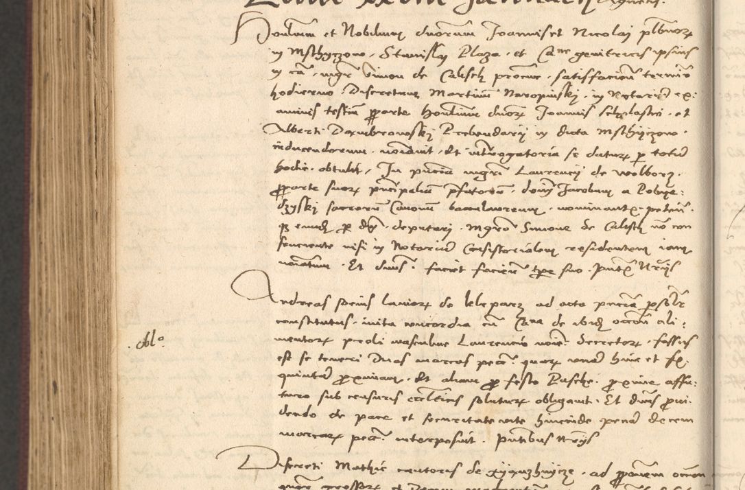Zdjęcie nr 1066 dla obiektu archiwalnego: Acta actorum, obligacionum sententiarumque tam interlocutoriarum quam diffinitivarum coram reverendo domino Thoma Roschnowsky canonico et officiali Cracoviensi generali ad annum Domini 1534, indicione septima, pontificatus sanctissimi in Christo patris domini et domini Clementis pape septimi, anno ipsius undecimo vel alias, ut dicitur vacante sede apostolica feliciter continuantur