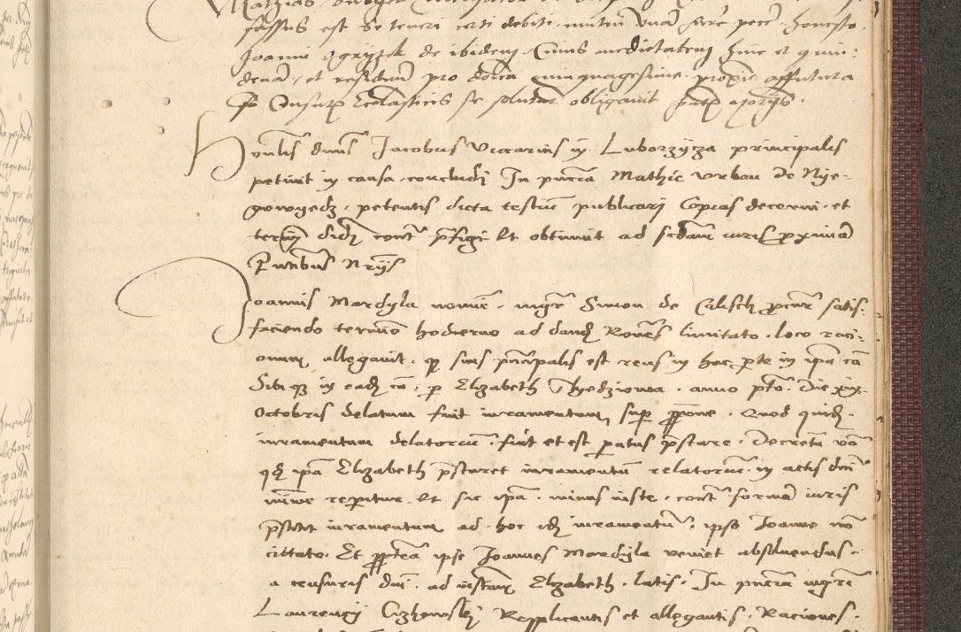 Zdjęcie nr 1061 dla obiektu archiwalnego: Acta actorum, obligacionum sententiarumque tam interlocutoriarum quam diffinitivarum coram reverendo domino Thoma Roschnowsky canonico et officiali Cracoviensi generali ad annum Domini 1534, indicione septima, pontificatus sanctissimi in Christo patris domini et domini Clementis pape septimi, anno ipsius undecimo vel alias, ut dicitur vacante sede apostolica feliciter continuantur