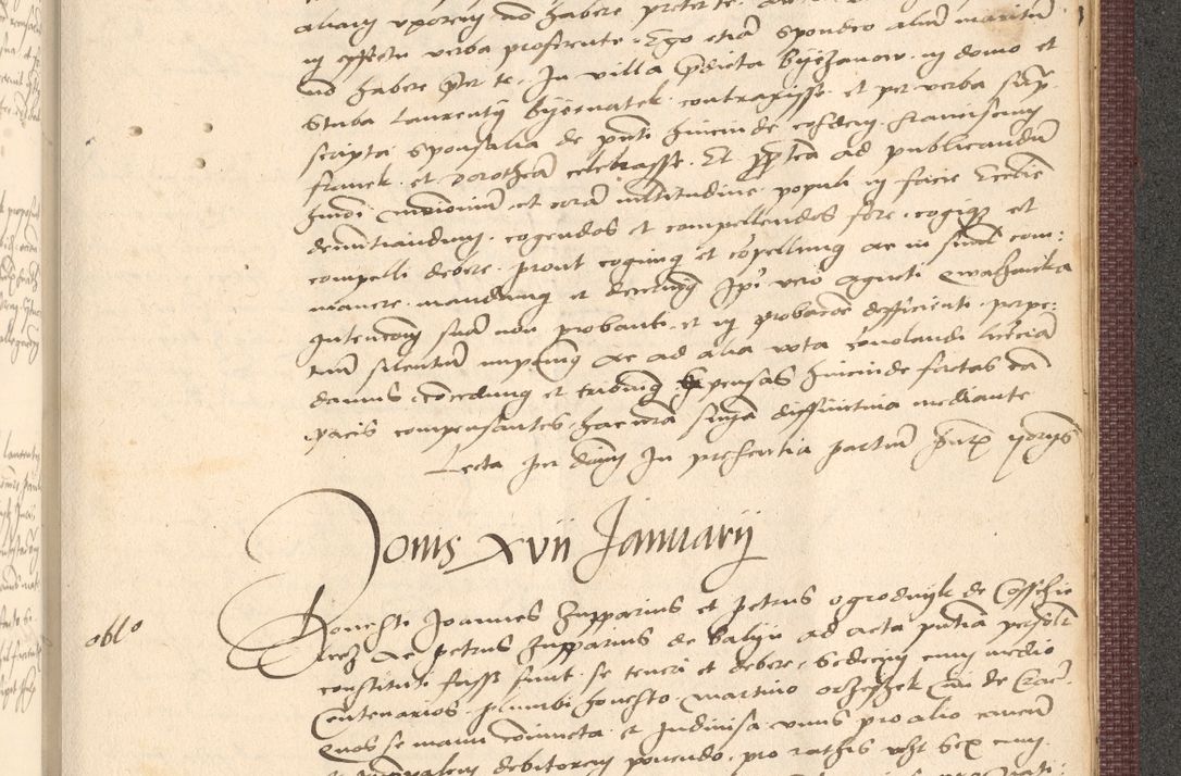Zdjęcie nr 1059 dla obiektu archiwalnego: Acta actorum, obligacionum sententiarumque tam interlocutoriarum quam diffinitivarum coram reverendo domino Thoma Roschnowsky canonico et officiali Cracoviensi generali ad annum Domini 1534, indicione septima, pontificatus sanctissimi in Christo patris domini et domini Clementis pape septimi, anno ipsius undecimo vel alias, ut dicitur vacante sede apostolica feliciter continuantur