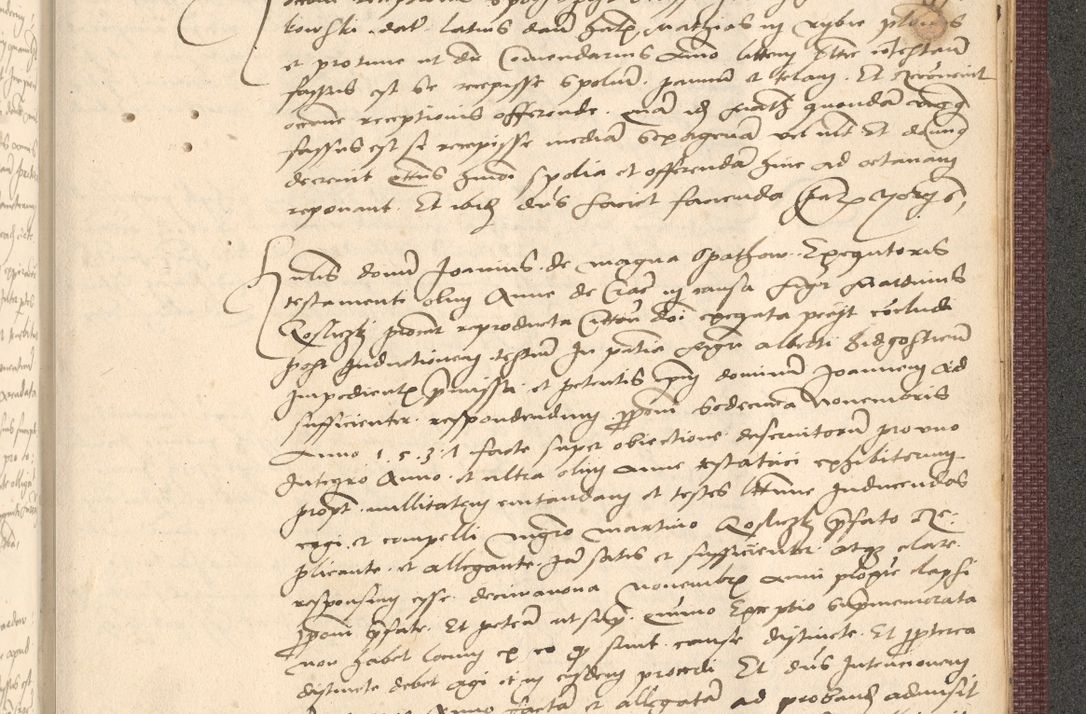 Zdjęcie nr 1057 dla obiektu archiwalnego: Acta actorum, obligacionum sententiarumque tam interlocutoriarum quam diffinitivarum coram reverendo domino Thoma Roschnowsky canonico et officiali Cracoviensi generali ad annum Domini 1534, indicione septima, pontificatus sanctissimi in Christo patris domini et domini Clementis pape septimi, anno ipsius undecimo vel alias, ut dicitur vacante sede apostolica feliciter continuantur