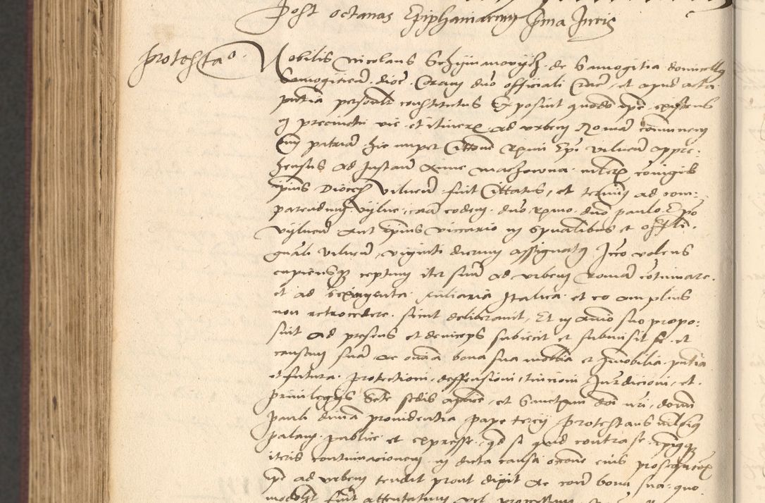 Zdjęcie nr 1052 dla obiektu archiwalnego: Acta actorum, obligacionum sententiarumque tam interlocutoriarum quam diffinitivarum coram reverendo domino Thoma Roschnowsky canonico et officiali Cracoviensi generali ad annum Domini 1534, indicione septima, pontificatus sanctissimi in Christo patris domini et domini Clementis pape septimi, anno ipsius undecimo vel alias, ut dicitur vacante sede apostolica feliciter continuantur