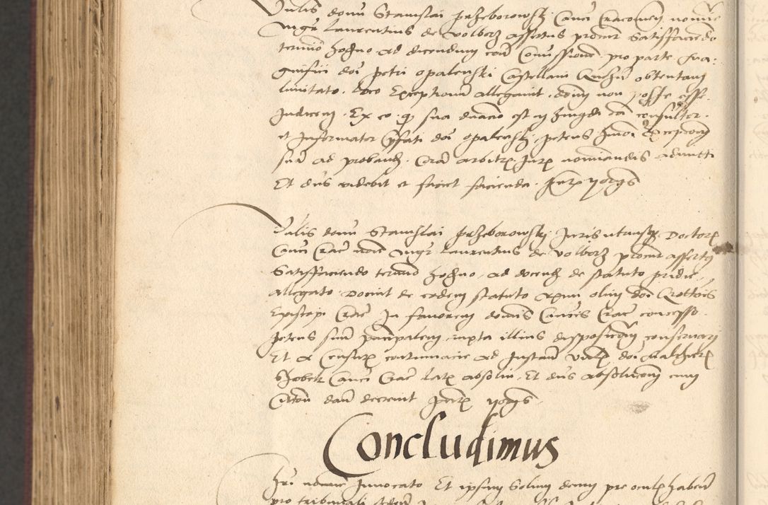 Zdjęcie nr 1050 dla obiektu archiwalnego: Acta actorum, obligacionum sententiarumque tam interlocutoriarum quam diffinitivarum coram reverendo domino Thoma Roschnowsky canonico et officiali Cracoviensi generali ad annum Domini 1534, indicione septima, pontificatus sanctissimi in Christo patris domini et domini Clementis pape septimi, anno ipsius undecimo vel alias, ut dicitur vacante sede apostolica feliciter continuantur