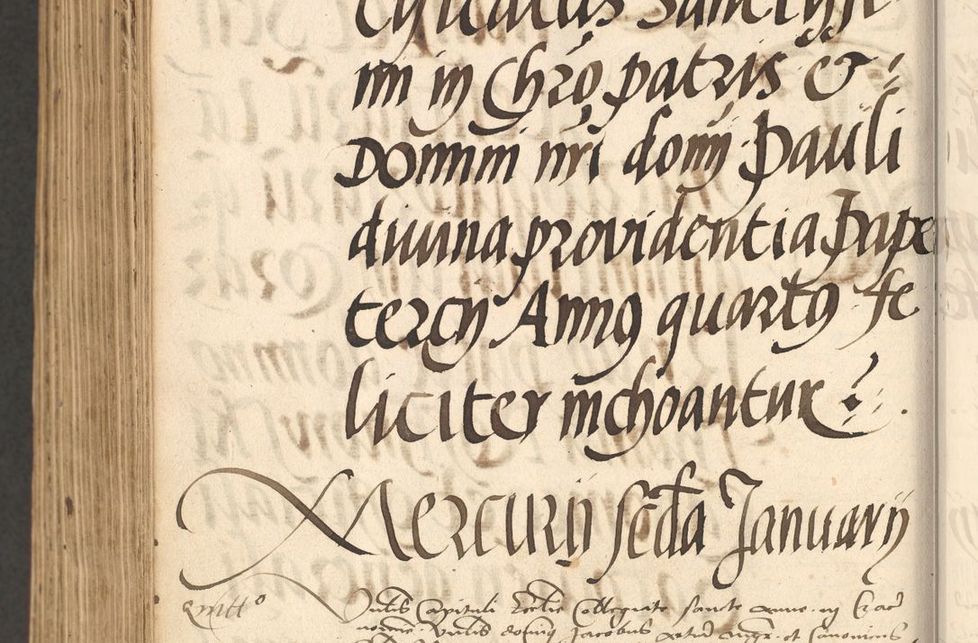 Zdjęcie nr 1038 dla obiektu archiwalnego: Acta actorum, obligacionum sententiarumque tam interlocutoriarum quam diffinitivarum coram reverendo domino Thoma Roschnowsky canonico et officiali Cracoviensi generali ad annum Domini 1534, indicione septima, pontificatus sanctissimi in Christo patris domini et domini Clementis pape septimi, anno ipsius undecimo vel alias, ut dicitur vacante sede apostolica feliciter continuantur