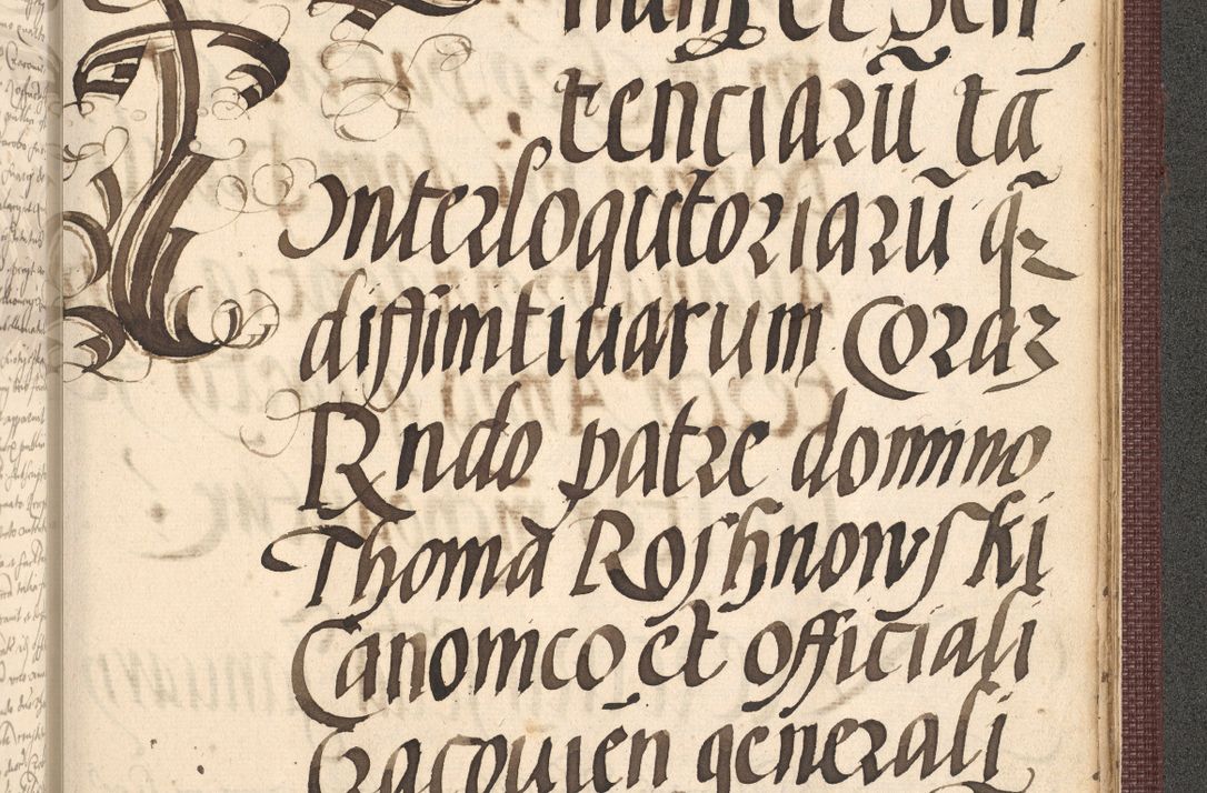 Zdjęcie nr 1037 dla obiektu archiwalnego: Acta actorum, obligacionum sententiarumque tam interlocutoriarum quam diffinitivarum coram reverendo domino Thoma Roschnowsky canonico et officiali Cracoviensi generali ad annum Domini 1534, indicione septima, pontificatus sanctissimi in Christo patris domini et domini Clementis pape septimi, anno ipsius undecimo vel alias, ut dicitur vacante sede apostolica feliciter continuantur