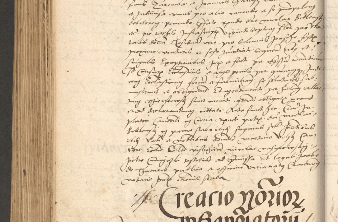 Zdjęcie nr 1034 dla obiektu archiwalnego: Acta actorum, obligacionum sententiarumque tam interlocutoriarum quam diffinitivarum coram reverendo domino Thoma Roschnowsky canonico et officiali Cracoviensi generali ad annum Domini 1534, indicione septima, pontificatus sanctissimi in Christo patris domini et domini Clementis pape septimi, anno ipsius undecimo vel alias, ut dicitur vacante sede apostolica feliciter continuantur