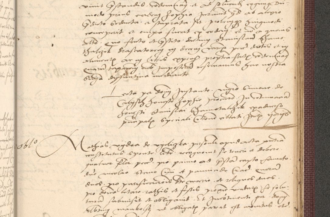 Zdjęcie nr 1031 dla obiektu archiwalnego: Acta actorum, obligacionum sententiarumque tam interlocutoriarum quam diffinitivarum coram reverendo domino Thoma Roschnowsky canonico et officiali Cracoviensi generali ad annum Domini 1534, indicione septima, pontificatus sanctissimi in Christo patris domini et domini Clementis pape septimi, anno ipsius undecimo vel alias, ut dicitur vacante sede apostolica feliciter continuantur