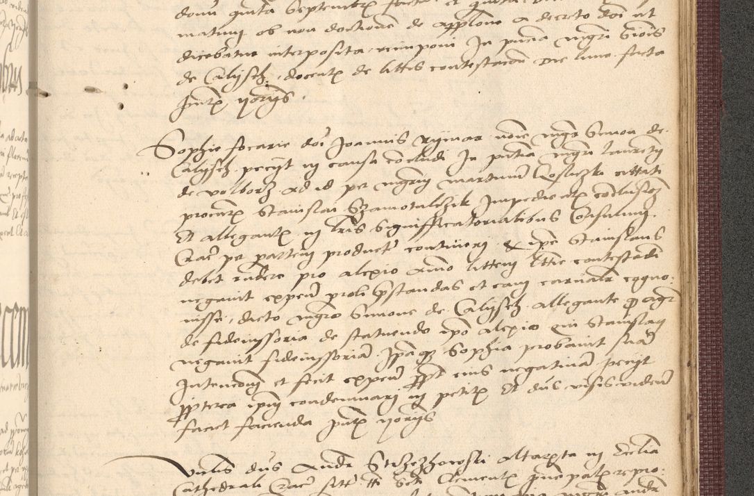 Zdjęcie nr 1019 dla obiektu archiwalnego: Acta actorum, obligacionum sententiarumque tam interlocutoriarum quam diffinitivarum coram reverendo domino Thoma Roschnowsky canonico et officiali Cracoviensi generali ad annum Domini 1534, indicione septima, pontificatus sanctissimi in Christo patris domini et domini Clementis pape septimi, anno ipsius undecimo vel alias, ut dicitur vacante sede apostolica feliciter continuantur