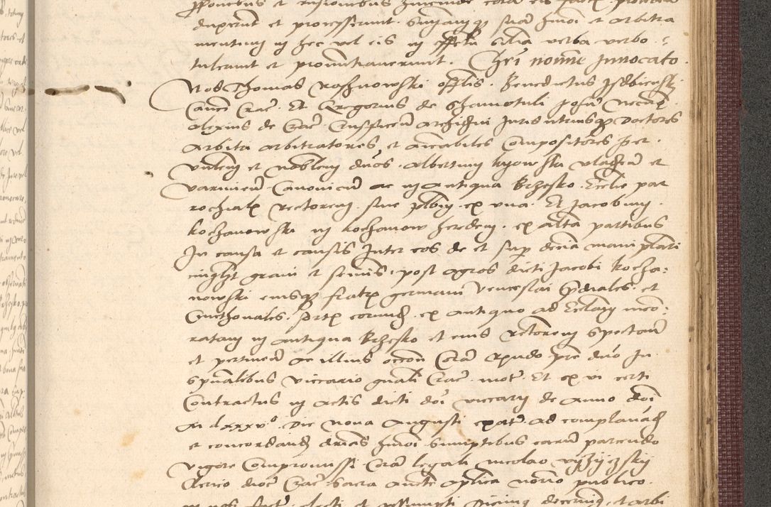 Zdjęcie nr 999 dla obiektu archiwalnego: Acta actorum, obligacionum sententiarumque tam interlocutoriarum quam diffinitivarum coram reverendo domino Thoma Roschnowsky canonico et officiali Cracoviensi generali ad annum Domini 1534, indicione septima, pontificatus sanctissimi in Christo patris domini et domini Clementis pape septimi, anno ipsius undecimo vel alias, ut dicitur vacante sede apostolica feliciter continuantur