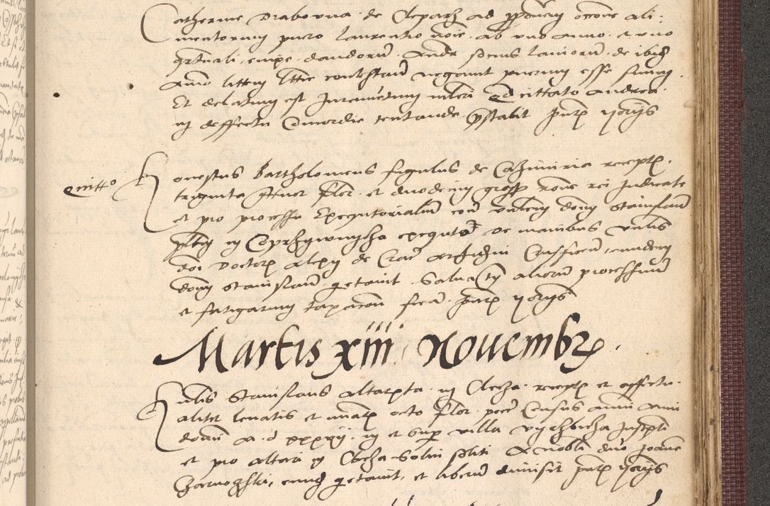 Zdjęcie nr 985 dla obiektu archiwalnego: Acta actorum, obligacionum sententiarumque tam interlocutoriarum quam diffinitivarum coram reverendo domino Thoma Roschnowsky canonico et officiali Cracoviensi generali ad annum Domini 1534, indicione septima, pontificatus sanctissimi in Christo patris domini et domini Clementis pape septimi, anno ipsius undecimo vel alias, ut dicitur vacante sede apostolica feliciter continuantur