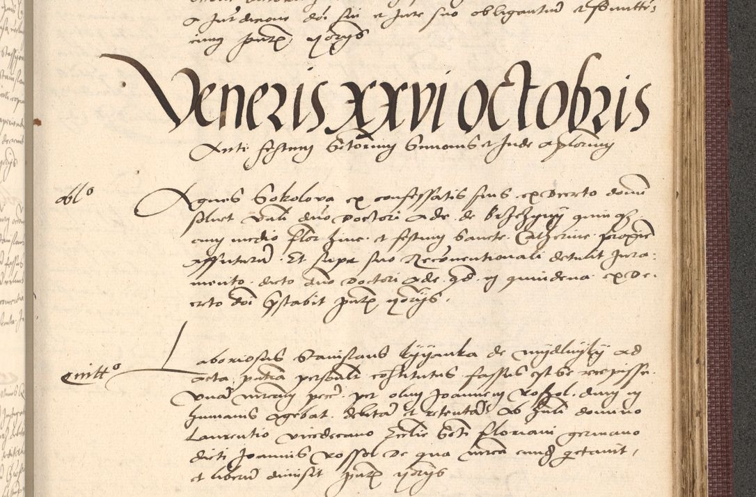 Zdjęcie nr 969 dla obiektu archiwalnego: Acta actorum, obligacionum sententiarumque tam interlocutoriarum quam diffinitivarum coram reverendo domino Thoma Roschnowsky canonico et officiali Cracoviensi generali ad annum Domini 1534, indicione septima, pontificatus sanctissimi in Christo patris domini et domini Clementis pape septimi, anno ipsius undecimo vel alias, ut dicitur vacante sede apostolica feliciter continuantur