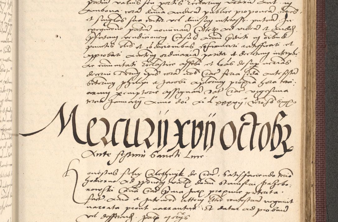 Zdjęcie nr 961 dla obiektu archiwalnego: Acta actorum, obligacionum sententiarumque tam interlocutoriarum quam diffinitivarum coram reverendo domino Thoma Roschnowsky canonico et officiali Cracoviensi generali ad annum Domini 1534, indicione septima, pontificatus sanctissimi in Christo patris domini et domini Clementis pape septimi, anno ipsius undecimo vel alias, ut dicitur vacante sede apostolica feliciter continuantur