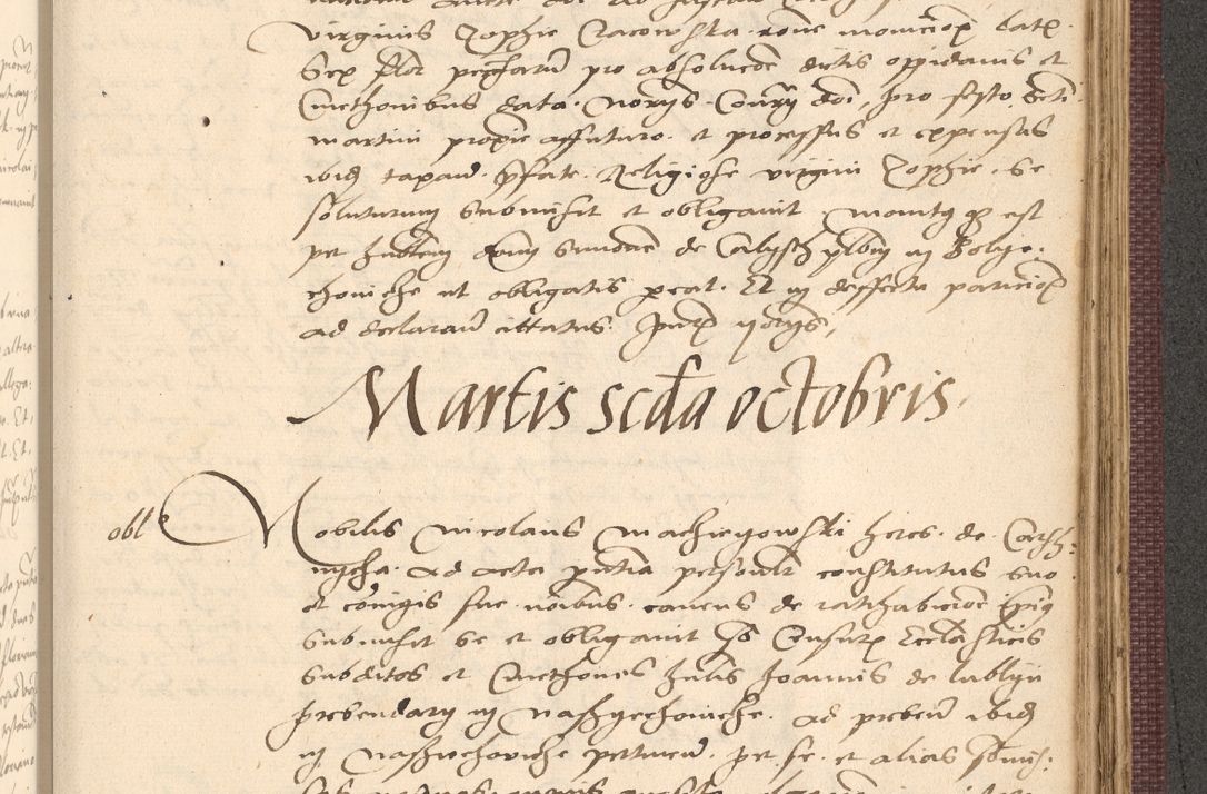 Zdjęcie nr 937 dla obiektu archiwalnego: Acta actorum, obligacionum sententiarumque tam interlocutoriarum quam diffinitivarum coram reverendo domino Thoma Roschnowsky canonico et officiali Cracoviensi generali ad annum Domini 1534, indicione septima, pontificatus sanctissimi in Christo patris domini et domini Clementis pape septimi, anno ipsius undecimo vel alias, ut dicitur vacante sede apostolica feliciter continuantur