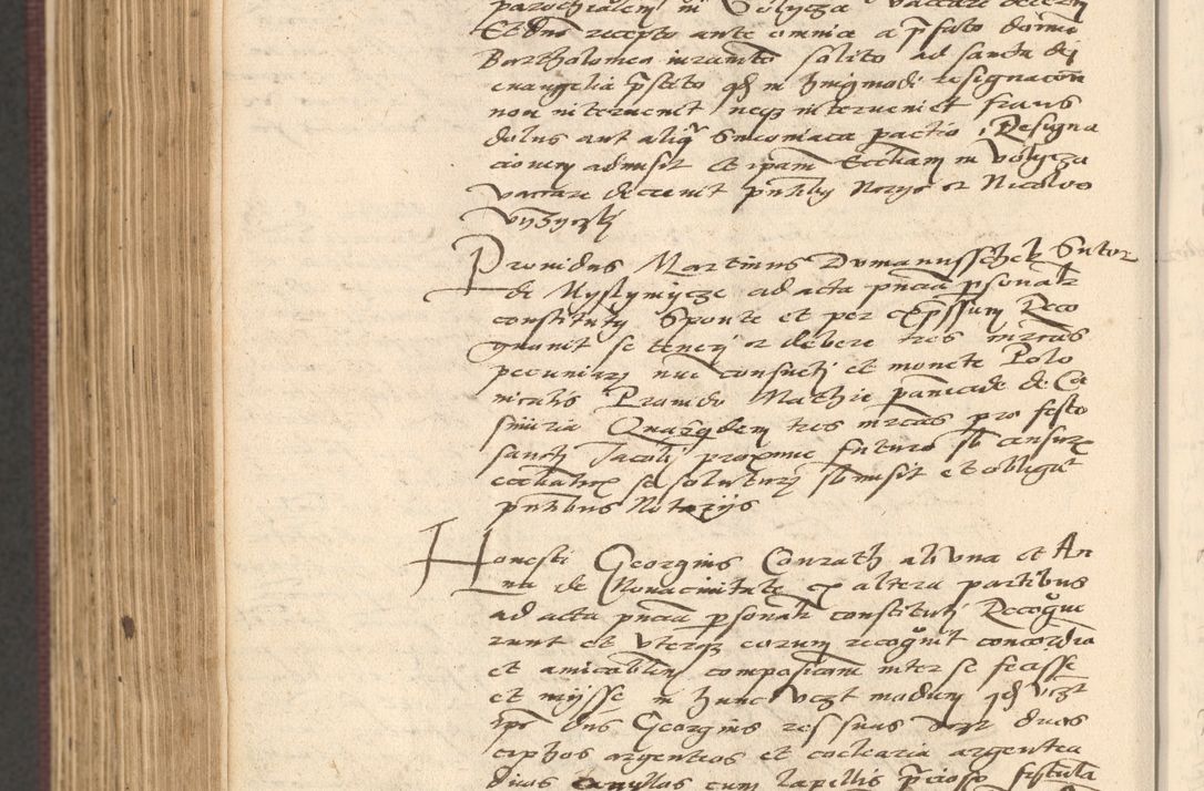 Zdjęcie nr 854 dla obiektu archiwalnego: Acta actorum, obligacionum sententiarumque tam interlocutoriarum quam diffinitivarum coram reverendo domino Thoma Roschnowsky canonico et officiali Cracoviensi generali ad annum Domini 1534, indicione septima, pontificatus sanctissimi in Christo patris domini et domini Clementis pape septimi, anno ipsius undecimo vel alias, ut dicitur vacante sede apostolica feliciter continuantur