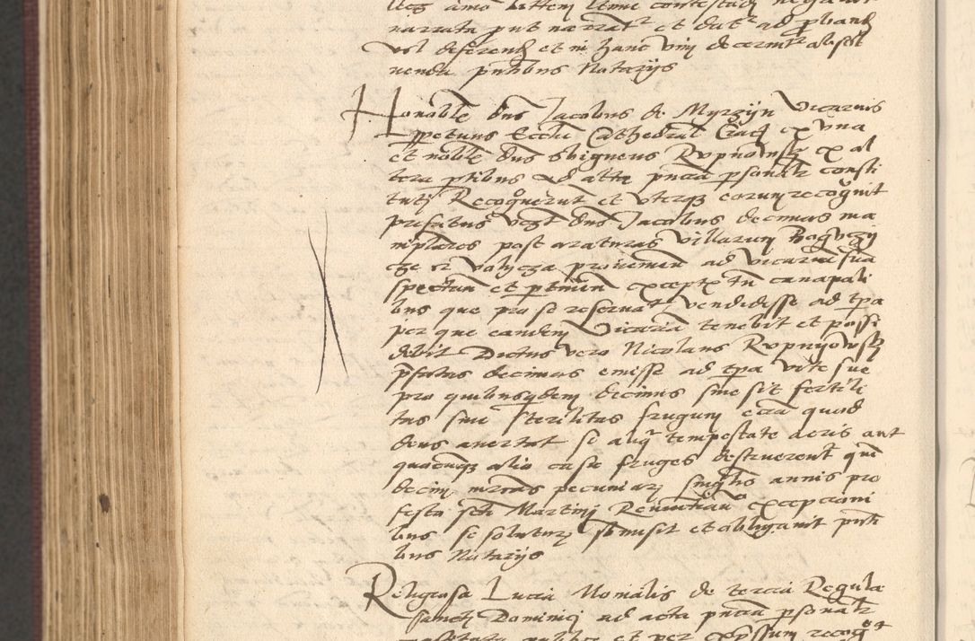 Zdjęcie nr 850 dla obiektu archiwalnego: Acta actorum, obligacionum sententiarumque tam interlocutoriarum quam diffinitivarum coram reverendo domino Thoma Roschnowsky canonico et officiali Cracoviensi generali ad annum Domini 1534, indicione septima, pontificatus sanctissimi in Christo patris domini et domini Clementis pape septimi, anno ipsius undecimo vel alias, ut dicitur vacante sede apostolica feliciter continuantur