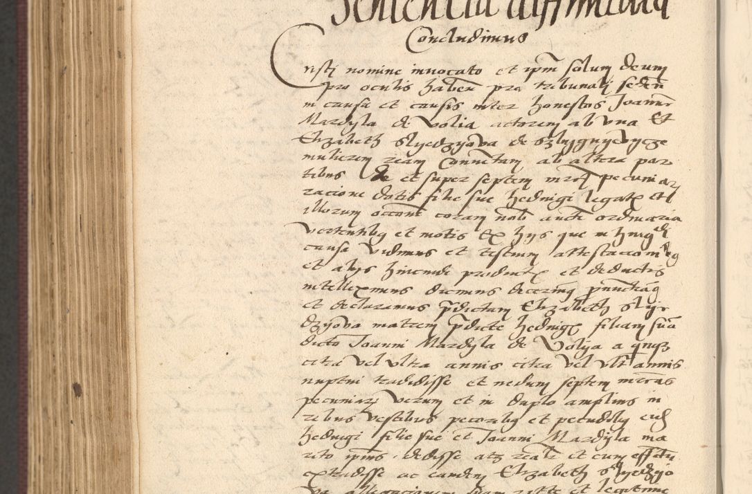 Zdjęcie nr 840 dla obiektu archiwalnego: Acta actorum, obligacionum sententiarumque tam interlocutoriarum quam diffinitivarum coram reverendo domino Thoma Roschnowsky canonico et officiali Cracoviensi generali ad annum Domini 1534, indicione septima, pontificatus sanctissimi in Christo patris domini et domini Clementis pape septimi, anno ipsius undecimo vel alias, ut dicitur vacante sede apostolica feliciter continuantur