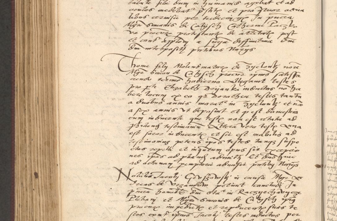 Zdjęcie nr 828 dla obiektu archiwalnego: Acta actorum, obligacionum sententiarumque tam interlocutoriarum quam diffinitivarum coram reverendo domino Thoma Roschnowsky canonico et officiali Cracoviensi generali ad annum Domini 1534, indicione septima, pontificatus sanctissimi in Christo patris domini et domini Clementis pape septimi, anno ipsius undecimo vel alias, ut dicitur vacante sede apostolica feliciter continuantur