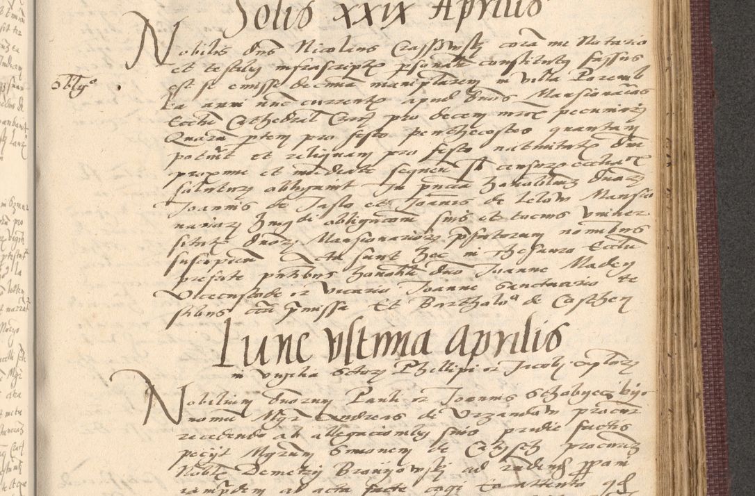 Zdjęcie nr 805 dla obiektu archiwalnego: Acta actorum, obligacionum sententiarumque tam interlocutoriarum quam diffinitivarum coram reverendo domino Thoma Roschnowsky canonico et officiali Cracoviensi generali ad annum Domini 1534, indicione septima, pontificatus sanctissimi in Christo patris domini et domini Clementis pape septimi, anno ipsius undecimo vel alias, ut dicitur vacante sede apostolica feliciter continuantur