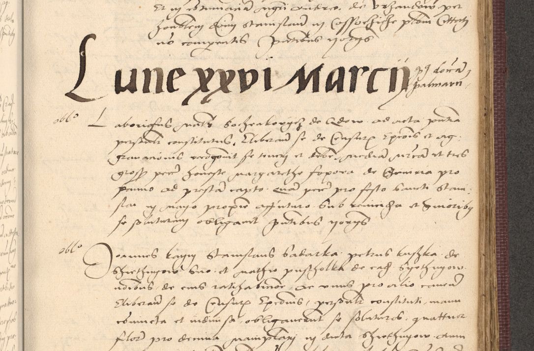 Zdjęcie nr 761 dla obiektu archiwalnego: Acta actorum, obligacionum sententiarumque tam interlocutoriarum quam diffinitivarum coram reverendo domino Thoma Roschnowsky canonico et officiali Cracoviensi generali ad annum Domini 1534, indicione septima, pontificatus sanctissimi in Christo patris domini et domini Clementis pape septimi, anno ipsius undecimo vel alias, ut dicitur vacante sede apostolica feliciter continuantur