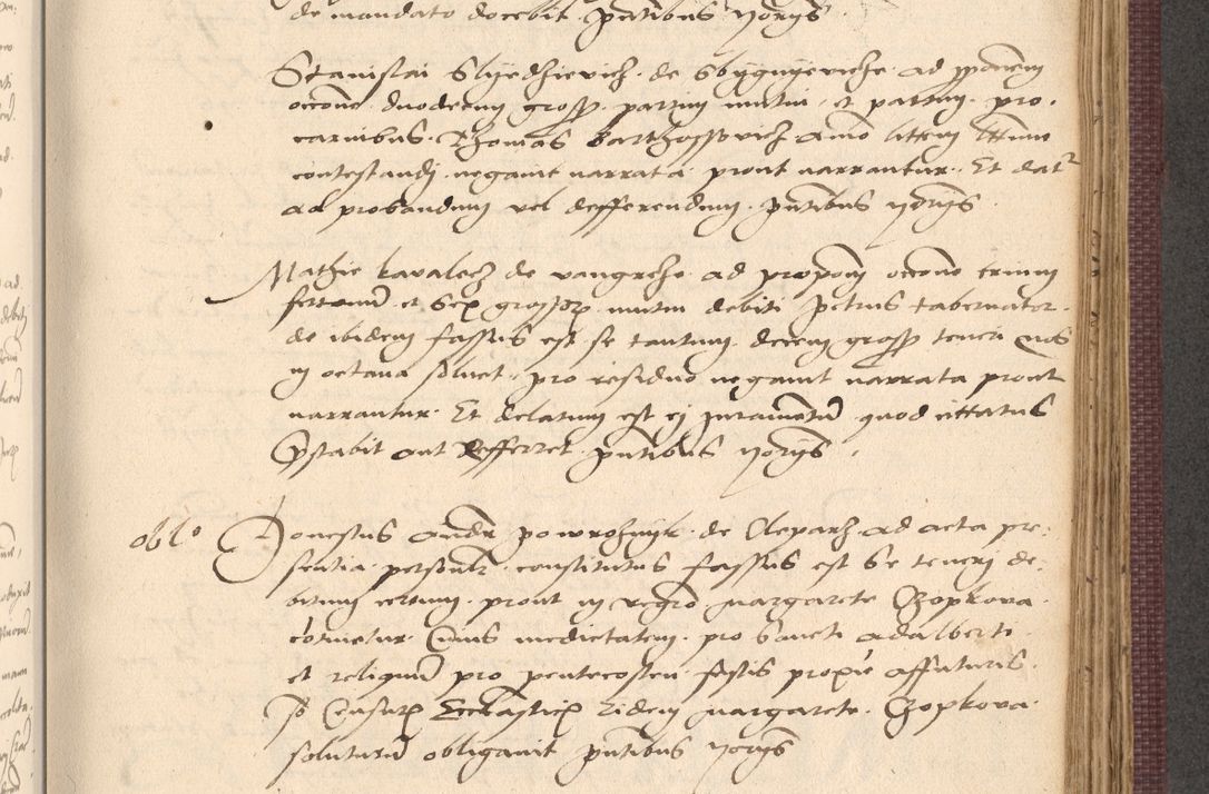 Zdjęcie nr 747 dla obiektu archiwalnego: Acta actorum, obligacionum sententiarumque tam interlocutoriarum quam diffinitivarum coram reverendo domino Thoma Roschnowsky canonico et officiali Cracoviensi generali ad annum Domini 1534, indicione septima, pontificatus sanctissimi in Christo patris domini et domini Clementis pape septimi, anno ipsius undecimo vel alias, ut dicitur vacante sede apostolica feliciter continuantur