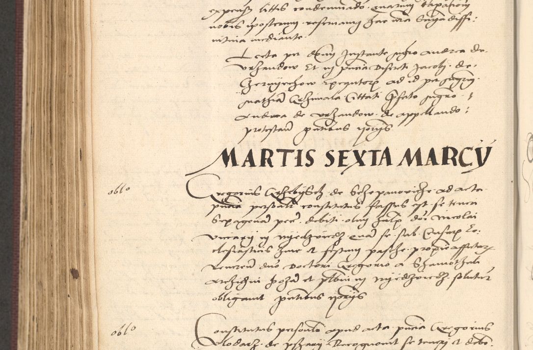 Zdjęcie nr 726 dla obiektu archiwalnego: Acta actorum, obligacionum sententiarumque tam interlocutoriarum quam diffinitivarum coram reverendo domino Thoma Roschnowsky canonico et officiali Cracoviensi generali ad annum Domini 1534, indicione septima, pontificatus sanctissimi in Christo patris domini et domini Clementis pape septimi, anno ipsius undecimo vel alias, ut dicitur vacante sede apostolica feliciter continuantur
