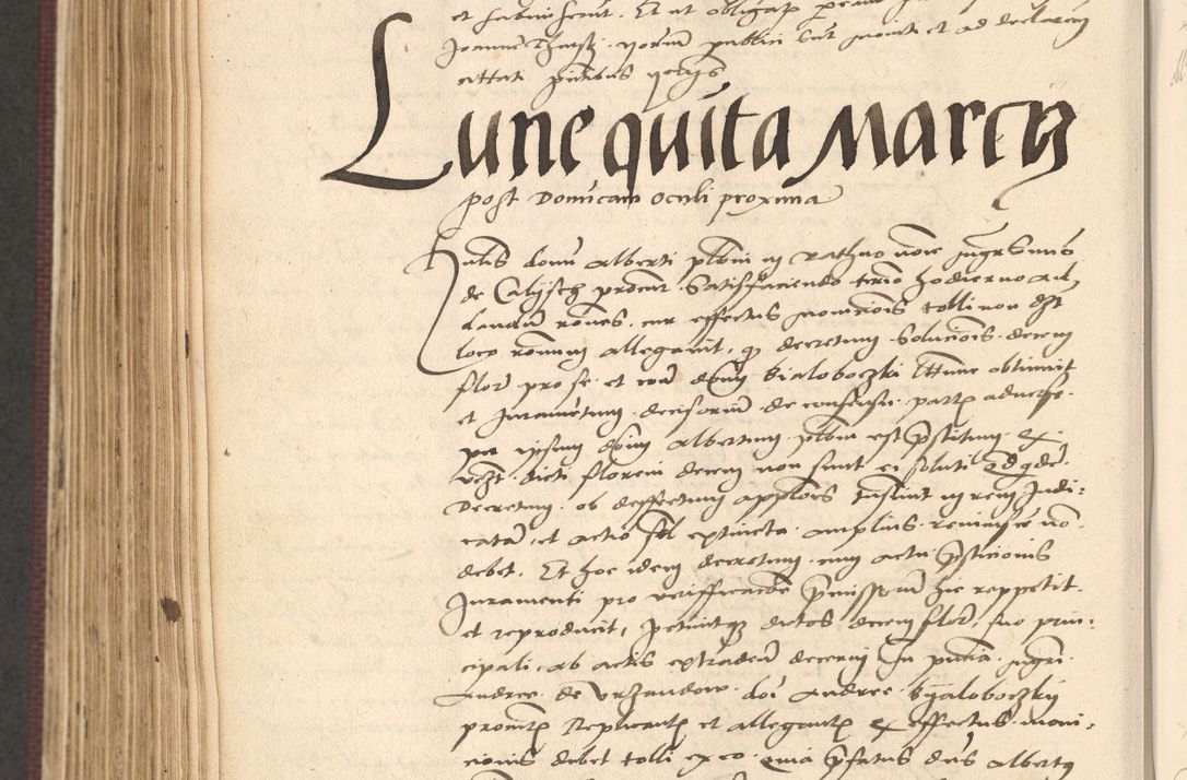 Zdjęcie nr 718 dla obiektu archiwalnego: Acta actorum, obligacionum sententiarumque tam interlocutoriarum quam diffinitivarum coram reverendo domino Thoma Roschnowsky canonico et officiali Cracoviensi generali ad annum Domini 1534, indicione septima, pontificatus sanctissimi in Christo patris domini et domini Clementis pape septimi, anno ipsius undecimo vel alias, ut dicitur vacante sede apostolica feliciter continuantur