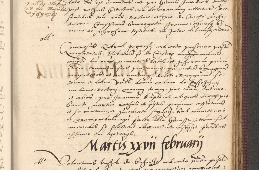 Zdjęcie nr 707 dla obiektu archiwalnego: Acta actorum, obligacionum sententiarumque tam interlocutoriarum quam diffinitivarum coram reverendo domino Thoma Roschnowsky canonico et officiali Cracoviensi generali ad annum Domini 1534, indicione septima, pontificatus sanctissimi in Christo patris domini et domini Clementis pape septimi, anno ipsius undecimo vel alias, ut dicitur vacante sede apostolica feliciter continuantur