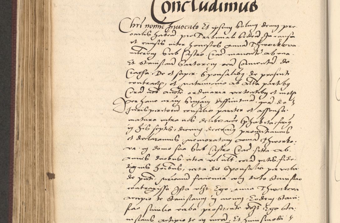 Zdjęcie nr 702 dla obiektu archiwalnego: Acta actorum, obligacionum sententiarumque tam interlocutoriarum quam diffinitivarum coram reverendo domino Thoma Roschnowsky canonico et officiali Cracoviensi generali ad annum Domini 1534, indicione septima, pontificatus sanctissimi in Christo patris domini et domini Clementis pape septimi, anno ipsius undecimo vel alias, ut dicitur vacante sede apostolica feliciter continuantur