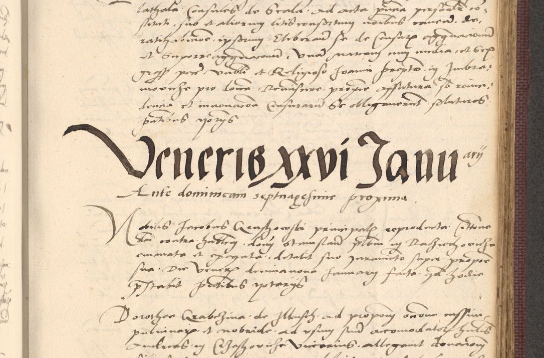 Zdjęcie nr 657 dla obiektu archiwalnego: Acta actorum, obligacionum sententiarumque tam interlocutoriarum quam diffinitivarum coram reverendo domino Thoma Roschnowsky canonico et officiali Cracoviensi generali ad annum Domini 1534, indicione septima, pontificatus sanctissimi in Christo patris domini et domini Clementis pape septimi, anno ipsius undecimo vel alias, ut dicitur vacante sede apostolica feliciter continuantur