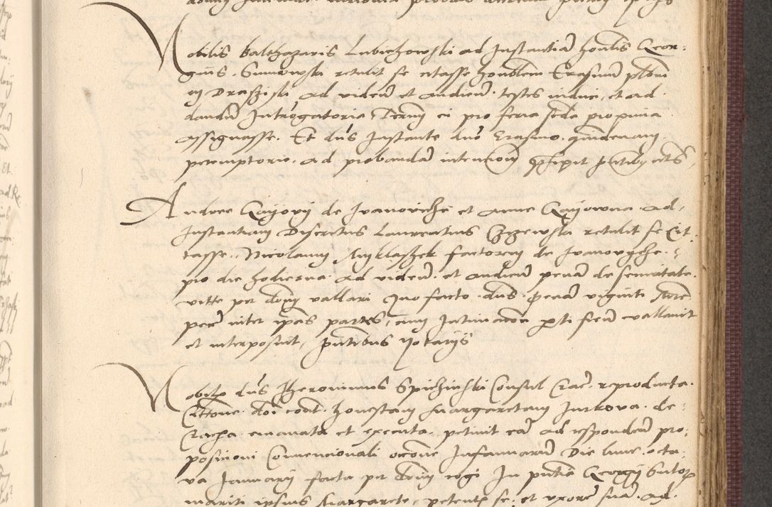 Zdjęcie nr 639 dla obiektu archiwalnego: Acta actorum, obligacionum sententiarumque tam interlocutoriarum quam diffinitivarum coram reverendo domino Thoma Roschnowsky canonico et officiali Cracoviensi generali ad annum Domini 1534, indicione septima, pontificatus sanctissimi in Christo patris domini et domini Clementis pape septimi, anno ipsius undecimo vel alias, ut dicitur vacante sede apostolica feliciter continuantur