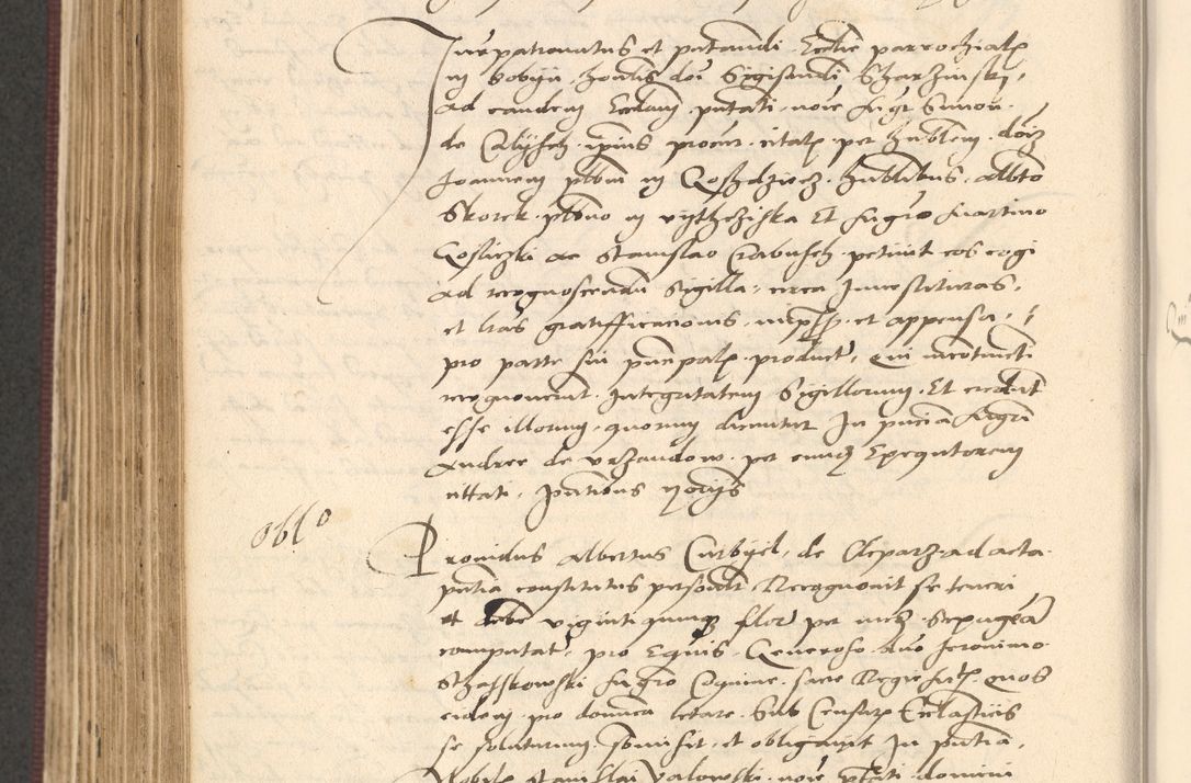 Zdjęcie nr 634 dla obiektu archiwalnego: Acta actorum, obligacionum sententiarumque tam interlocutoriarum quam diffinitivarum coram reverendo domino Thoma Roschnowsky canonico et officiali Cracoviensi generali ad annum Domini 1534, indicione septima, pontificatus sanctissimi in Christo patris domini et domini Clementis pape septimi, anno ipsius undecimo vel alias, ut dicitur vacante sede apostolica feliciter continuantur