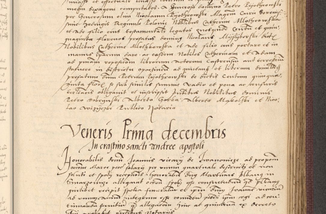 Zdjęcie nr 597 dla obiektu archiwalnego: Acta actorum, obligacionum sententiarumque tam interlocutoriarum quam diffinitivarum coram reverendo domino Thoma Roschnowsky canonico et officiali Cracoviensi generali ad annum Domini 1534, indicione septima, pontificatus sanctissimi in Christo patris domini et domini Clementis pape septimi, anno ipsius undecimo vel alias, ut dicitur vacante sede apostolica feliciter continuantur