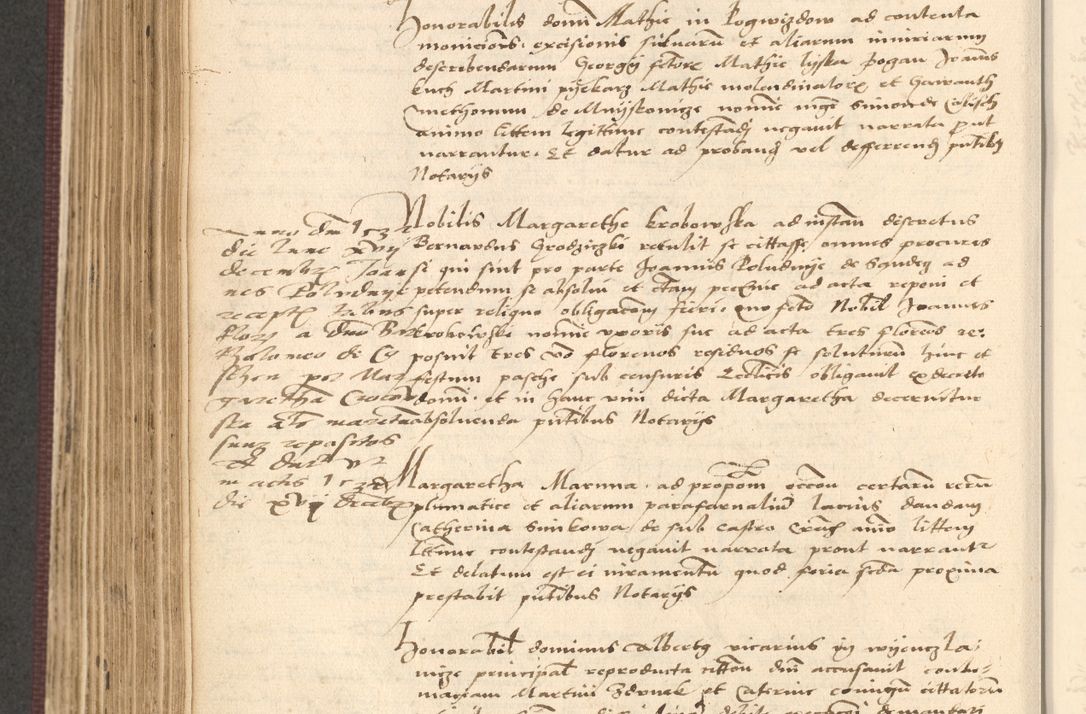 Zdjęcie nr 596 dla obiektu archiwalnego: Acta actorum, obligacionum sententiarumque tam interlocutoriarum quam diffinitivarum coram reverendo domino Thoma Roschnowsky canonico et officiali Cracoviensi generali ad annum Domini 1534, indicione septima, pontificatus sanctissimi in Christo patris domini et domini Clementis pape septimi, anno ipsius undecimo vel alias, ut dicitur vacante sede apostolica feliciter continuantur
