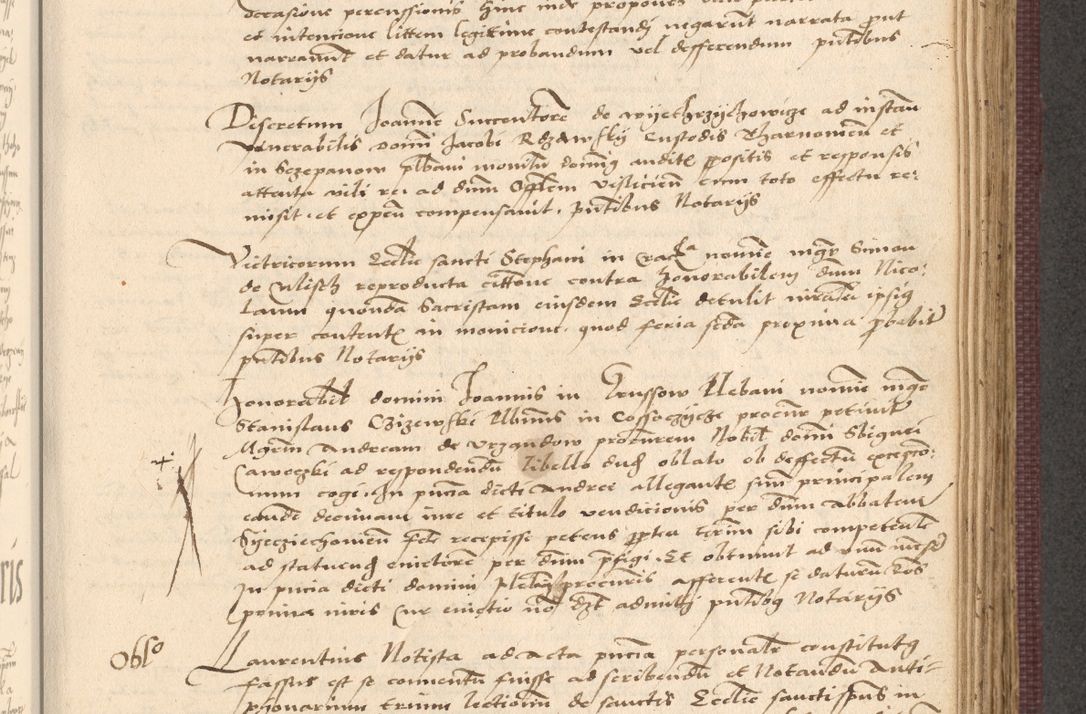 Zdjęcie nr 595 dla obiektu archiwalnego: Acta actorum, obligacionum sententiarumque tam interlocutoriarum quam diffinitivarum coram reverendo domino Thoma Roschnowsky canonico et officiali Cracoviensi generali ad annum Domini 1534, indicione septima, pontificatus sanctissimi in Christo patris domini et domini Clementis pape septimi, anno ipsius undecimo vel alias, ut dicitur vacante sede apostolica feliciter continuantur