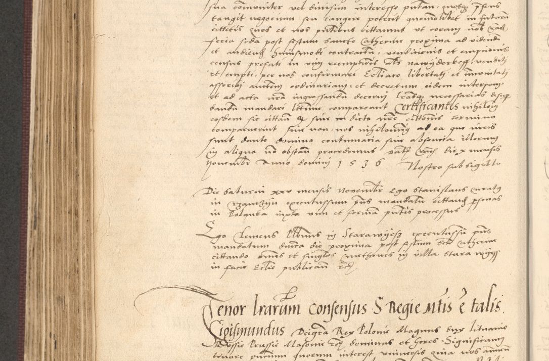 Zdjęcie nr 592 dla obiektu archiwalnego: Acta actorum, obligacionum sententiarumque tam interlocutoriarum quam diffinitivarum coram reverendo domino Thoma Roschnowsky canonico et officiali Cracoviensi generali ad annum Domini 1534, indicione septima, pontificatus sanctissimi in Christo patris domini et domini Clementis pape septimi, anno ipsius undecimo vel alias, ut dicitur vacante sede apostolica feliciter continuantur