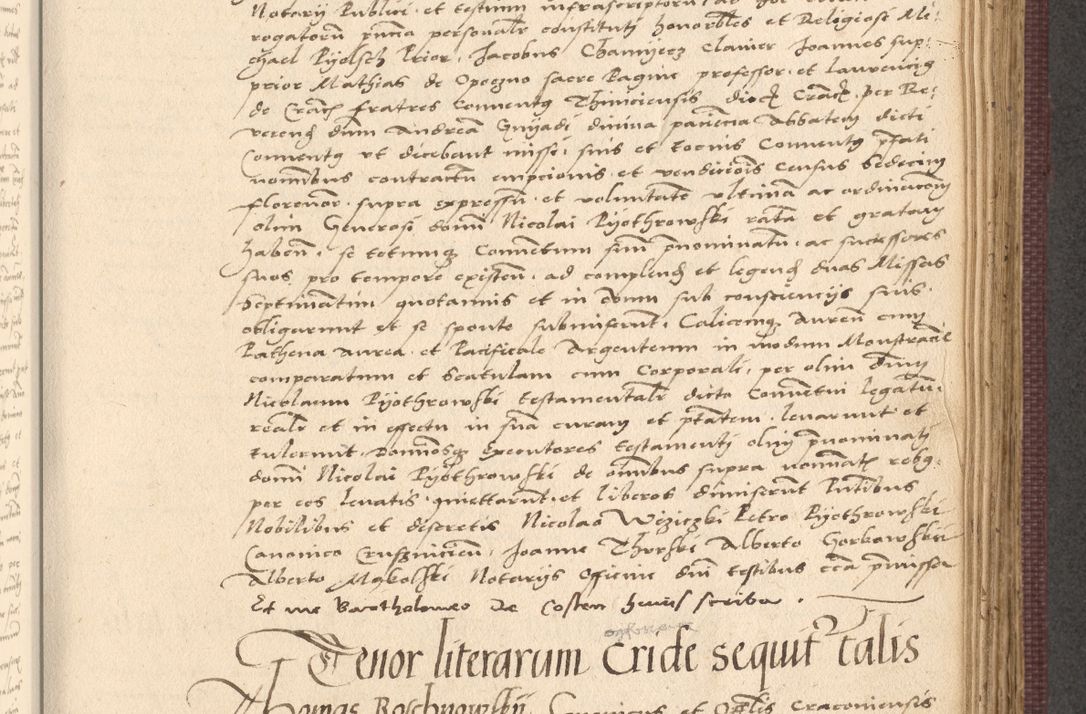 Zdjęcie nr 591 dla obiektu archiwalnego: Acta actorum, obligacionum sententiarumque tam interlocutoriarum quam diffinitivarum coram reverendo domino Thoma Roschnowsky canonico et officiali Cracoviensi generali ad annum Domini 1534, indicione septima, pontificatus sanctissimi in Christo patris domini et domini Clementis pape septimi, anno ipsius undecimo vel alias, ut dicitur vacante sede apostolica feliciter continuantur