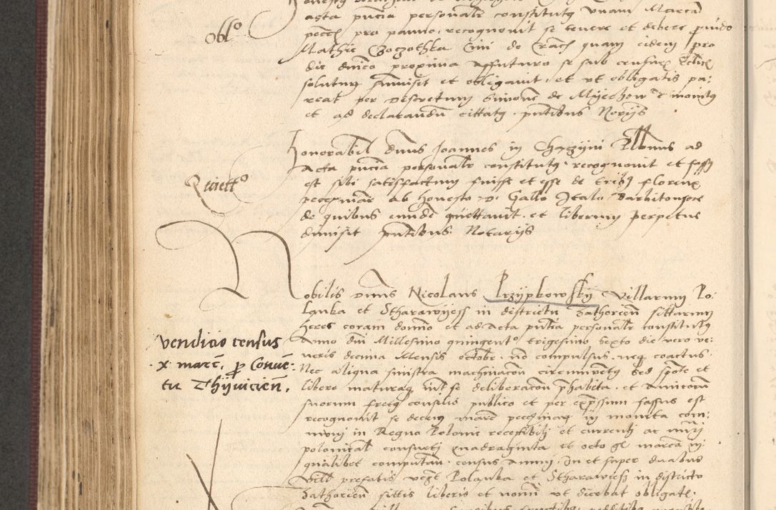 Zdjęcie nr 588 dla obiektu archiwalnego: Acta actorum, obligacionum sententiarumque tam interlocutoriarum quam diffinitivarum coram reverendo domino Thoma Roschnowsky canonico et officiali Cracoviensi generali ad annum Domini 1534, indicione septima, pontificatus sanctissimi in Christo patris domini et domini Clementis pape septimi, anno ipsius undecimo vel alias, ut dicitur vacante sede apostolica feliciter continuantur