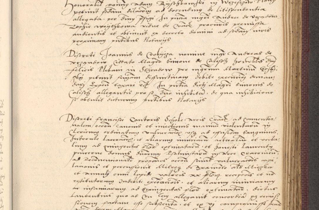 Zdjęcie nr 587 dla obiektu archiwalnego: Acta actorum, obligacionum sententiarumque tam interlocutoriarum quam diffinitivarum coram reverendo domino Thoma Roschnowsky canonico et officiali Cracoviensi generali ad annum Domini 1534, indicione septima, pontificatus sanctissimi in Christo patris domini et domini Clementis pape septimi, anno ipsius undecimo vel alias, ut dicitur vacante sede apostolica feliciter continuantur