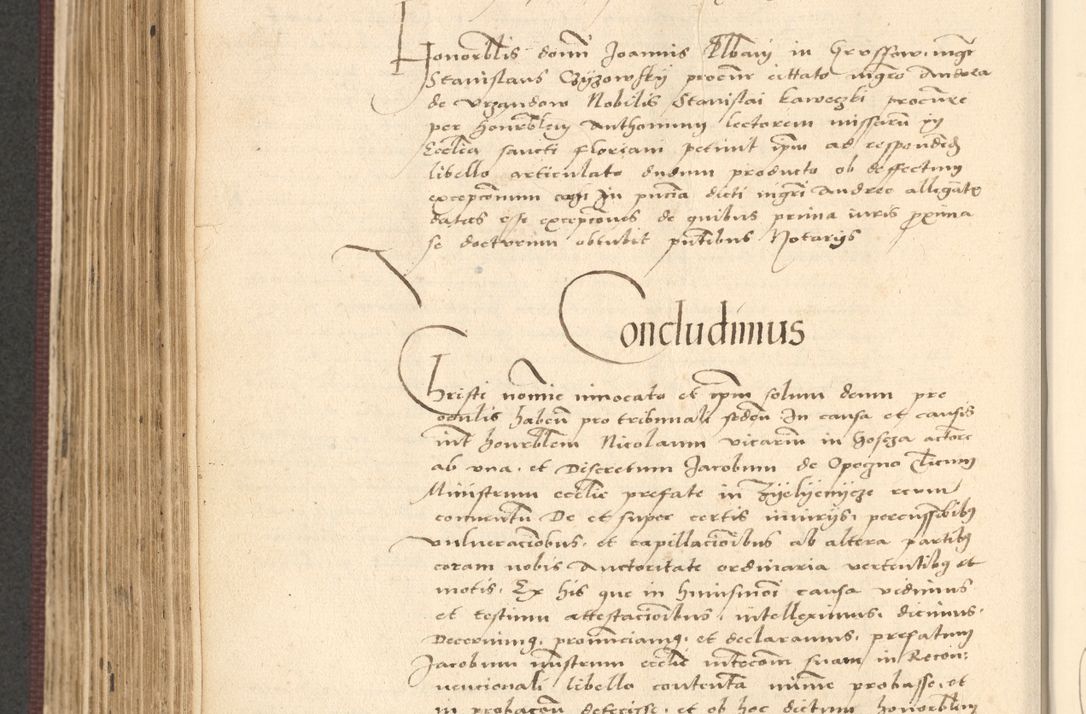 Zdjęcie nr 582 dla obiektu archiwalnego: Acta actorum, obligacionum sententiarumque tam interlocutoriarum quam diffinitivarum coram reverendo domino Thoma Roschnowsky canonico et officiali Cracoviensi generali ad annum Domini 1534, indicione septima, pontificatus sanctissimi in Christo patris domini et domini Clementis pape septimi, anno ipsius undecimo vel alias, ut dicitur vacante sede apostolica feliciter continuantur