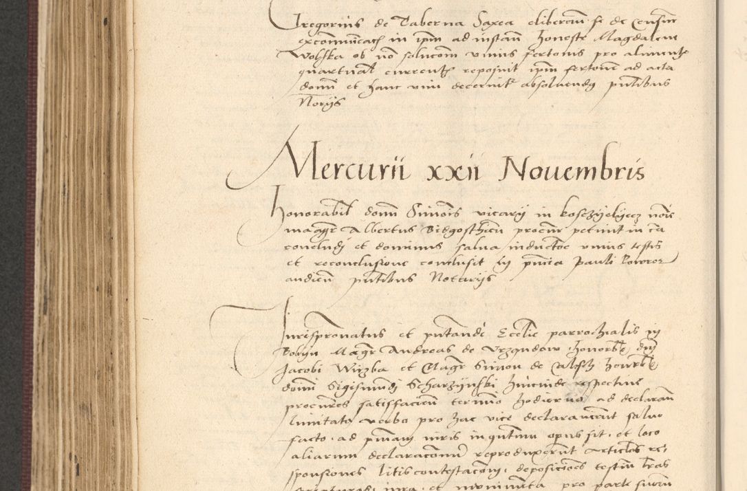 Zdjęcie nr 580 dla obiektu archiwalnego: Acta actorum, obligacionum sententiarumque tam interlocutoriarum quam diffinitivarum coram reverendo domino Thoma Roschnowsky canonico et officiali Cracoviensi generali ad annum Domini 1534, indicione septima, pontificatus sanctissimi in Christo patris domini et domini Clementis pape septimi, anno ipsius undecimo vel alias, ut dicitur vacante sede apostolica feliciter continuantur