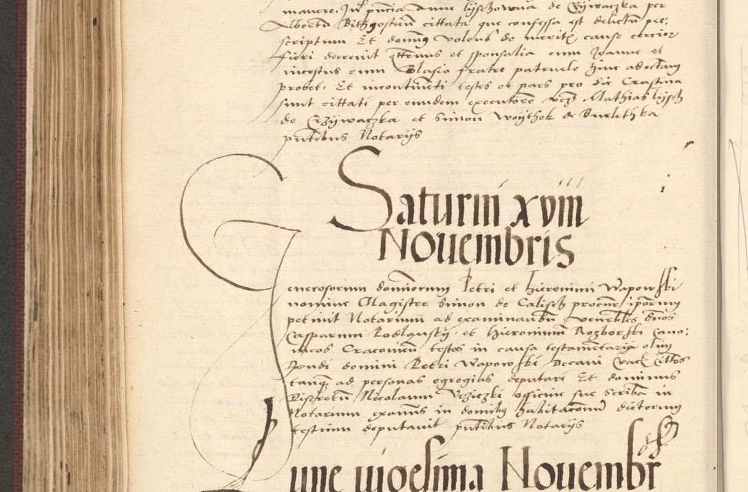 Zdjęcie nr 576 dla obiektu archiwalnego: Acta actorum, obligacionum sententiarumque tam interlocutoriarum quam diffinitivarum coram reverendo domino Thoma Roschnowsky canonico et officiali Cracoviensi generali ad annum Domini 1534, indicione septima, pontificatus sanctissimi in Christo patris domini et domini Clementis pape septimi, anno ipsius undecimo vel alias, ut dicitur vacante sede apostolica feliciter continuantur